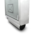 Skrzynka pocztowa ze stali inox oraz szkła Skrzynka pocztowa ze stali inox oraz szkła