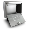 Skrzynka pocztowa ze stali inox oraz szkła Skrzynka pocztowa ze stali inox oraz szkła