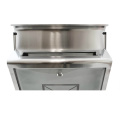 Skrzynka pocztowa ze stali inox oraz szkła Skrzynka pocztowa ze stali inox oraz szkła
