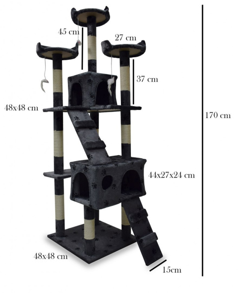 DRAPAK DLA KOTA 170CM DOMEK DRZEWKO DRZEWO LEGOWISKO DRAPAK DLA KOTA 170CM DOMEK DRZEWKO DRZEWO LEGOWISKO