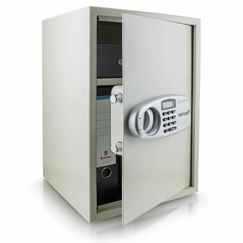 SEJF ELEKTRONICZNY JASNO SZARY Na zamek elektroniczny i kluczyk SEJF ELEKTRONICZNY JASNO SZARY Na zamek elektroniczny i kluczyk