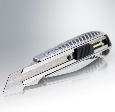 20szt. Nożyk Do Tapet 18mm Aluminiowy Łamane Ostrze