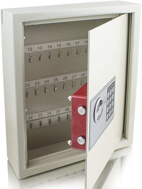 Sejf na klucze (bialy) ZAMEK ELEKTRONICZNY 48 KLUCZY Sejf na klucze (bialy) ZAMEK ELEKTRONICZNY 48 KLUCZY