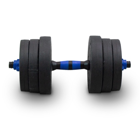 Zestaw hantli ciężarków 2w1 20kg ze sztangą hantle hantelki ciężarki