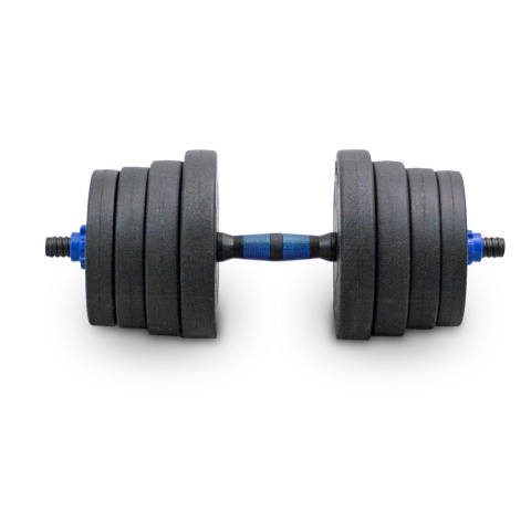 Zestaw hantli ciężarków 2w1 30kg ze sztangą hantle hantelki ciężarki