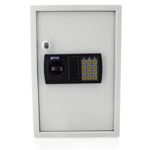Sejf elektroniczny z haczykami na 48 kluczy szary Sejf elektroniczny z haczykami na 48 kluczy szary
