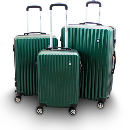 Zestaw 3 walizek podróżnych BARUT zielone