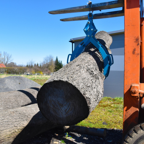 Chwytak do drewna 720mm 1500kg samozaciskowy transportowy Chwytak do drewna 720mm 1500kg samozaciskowy transportowy