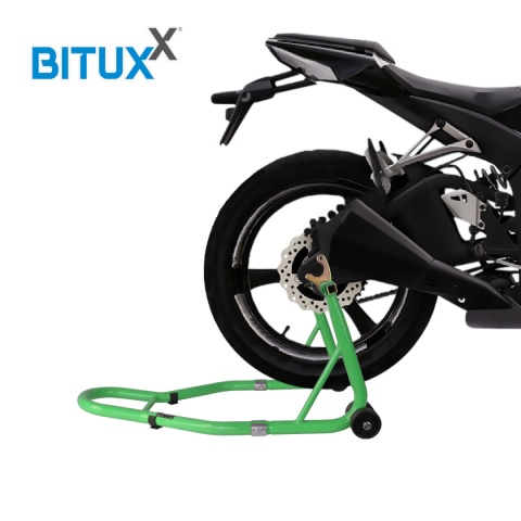 Stojaki do motocykla motoru na przód i tył zielone