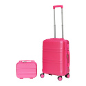 Walizki podróżne bagażowe mała + kuferek zestaw 8 kolorów