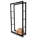 Stojak na drewno kominkowe opałowe 80x25x150cm