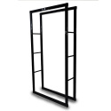 Stojak na drewno kominkowe opałowe 80x25x150cm