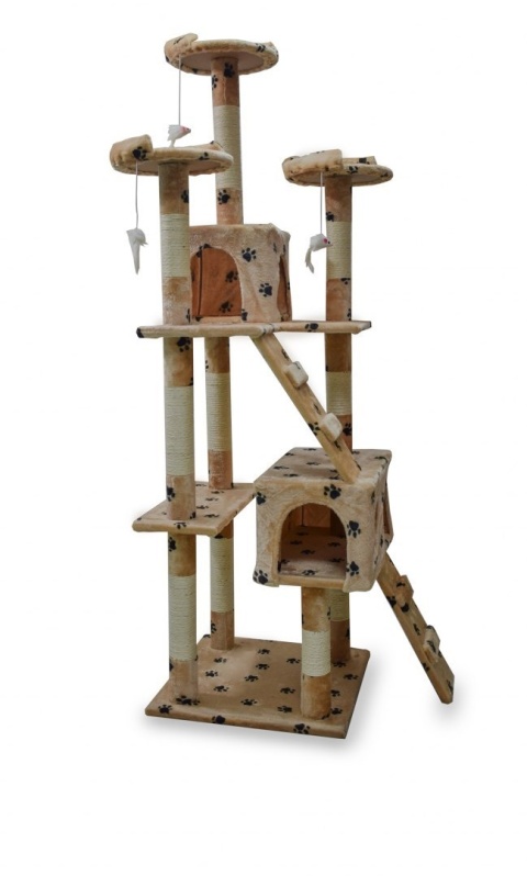 DRAPAK DLA KOTA 170CM DOMEK DRZEWKO DRZEWO LEGOWISKO BEŻOWY W ŁAPKI DRAPAK DLA KOTA 170CM DOMEK DRZEWKO DRZEWO LEGOWISKO BEŻOWY W ŁAPKI