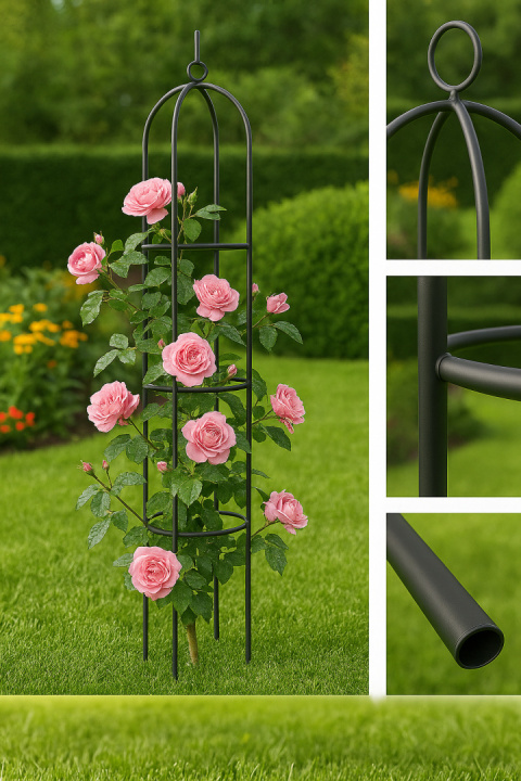 Metalowa pergola ogrodowa wspornik na róże 195cm Metalowa pergola ogrodowa wspornik na róże 195cm