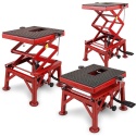 Podnośnik HYDRAULICZNY Nożycowy Platforma podnosząca 135kg czerwony