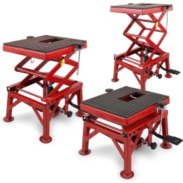 Podnośnik HYDRAULICZNY Nożycowy Platforma podnosząca 135kg czerwony