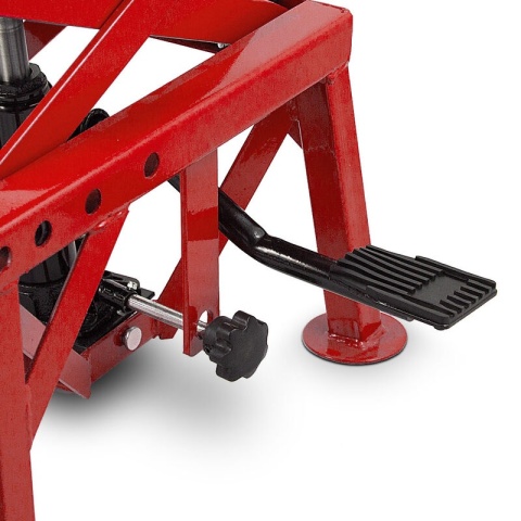Podnośnik HYDRAULICZNY Nożycowy Platforma podnosząca 135kg czerwony Podnośnik HYDRAULICZNY Nożycowy Platforma podnosząca 135kg czerwony