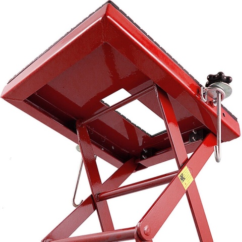Podnośnik HYDRAULICZNY Nożycowy Platforma podnosząca 135kg czerwony Podnośnik HYDRAULICZNY Nożycowy Platforma podnosząca 135kg czerwony