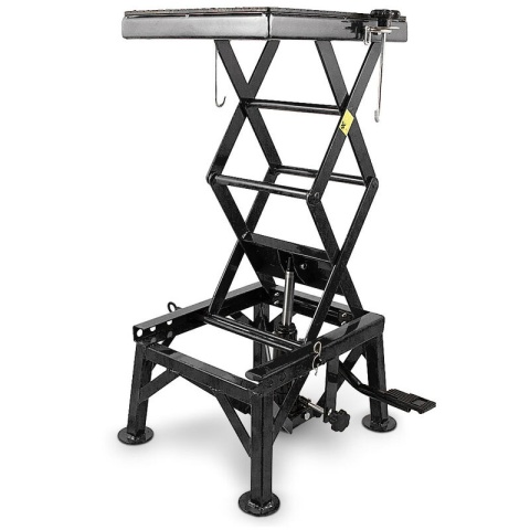 Podnośnik HYDRAULICZNY Nożycowy Platforma podnosząca 135kg czarny Podnośnik HYDRAULICZNY Nożycowy Platforma podnosząca 135kg czarny