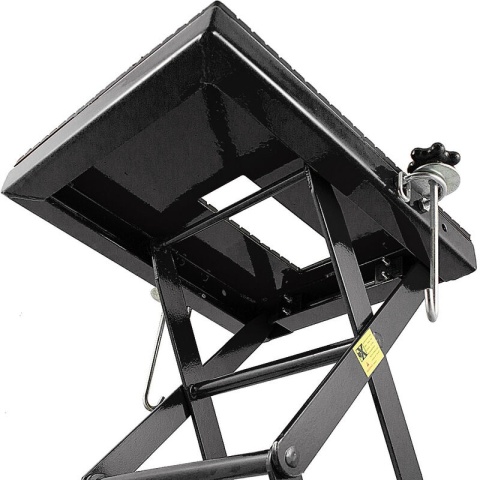 Podnośnik HYDRAULICZNY Nożycowy Platforma podnosząca 135kg czarny Podnośnik HYDRAULICZNY Nożycowy Platforma podnosząca 135kg czarny
