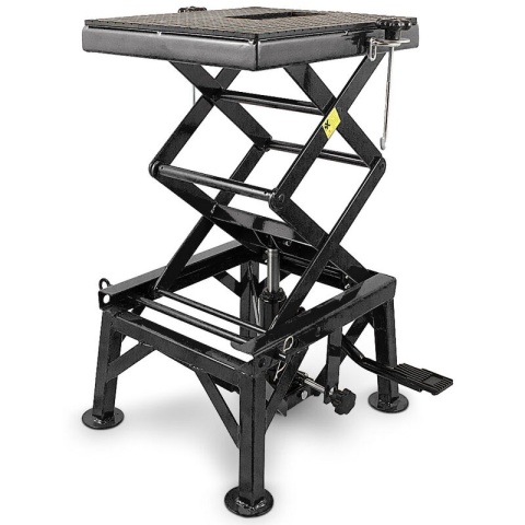 Podnośnik HYDRAULICZNY Nożycowy Platforma podnosząca 135kg czarny Podnośnik HYDRAULICZNY Nożycowy Platforma podnosząca 135kg czarny