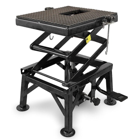 Podnośnik HYDRAULICZNY Nożycowy Platforma podnosząca 135kg czarny Podnośnik HYDRAULICZNY Nożycowy Platforma podnosząca 135kg czarny