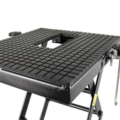 Podnośnik HYDRAULICZNY Nożycowy Platforma podnosząca 135kg czarny Podnośnik HYDRAULICZNY Nożycowy Platforma podnosząca 135kg czarny