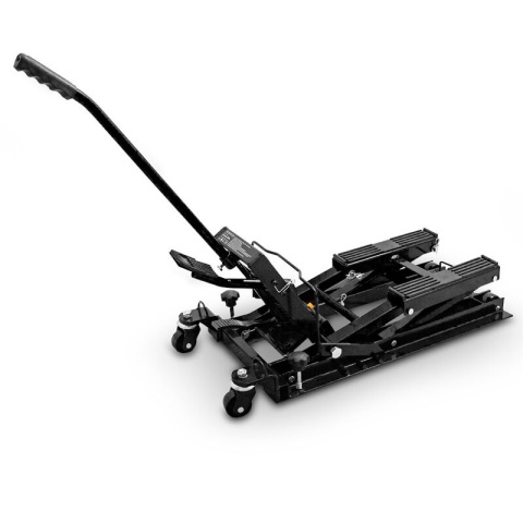 Podnośnik motocyklowy podnośnik hydrauliczny platforma 680kg czarny Podnośnik motocyklowy podnośnik hydrauliczny platforma 680kg czarny