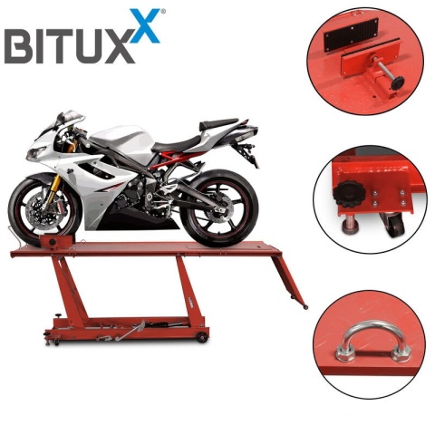 Podnośnik nożycowy hydrauliczny platforma serwisowa do motocykli 460kg Podnośnik nożycowy hydrauliczny platforma serwisowa do motocykli 460kg