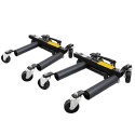 Wózek rolka pod koła z podnośnikiem hydraulicznym 2szt. czarny