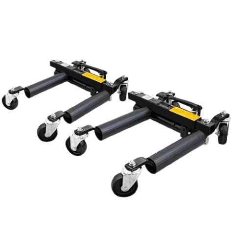 Wózek rolka pod koła z podnośnikiem hydraulicznym 2szt. czarny Wózek rolka pod koła z podnośnikiem hydraulicznym 2szt. czarny