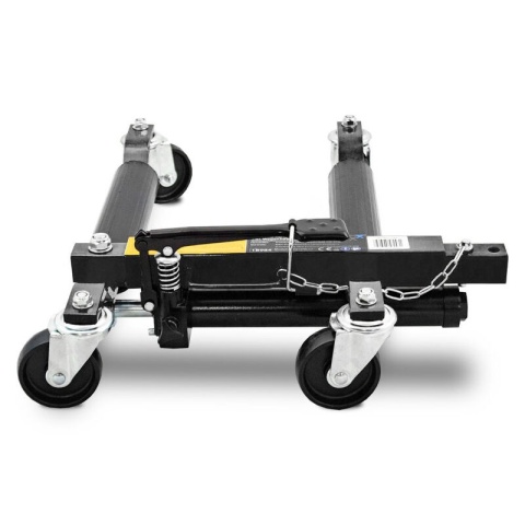 Wózek rolka pod koła z podnośnikiem hydraulicznym 2szt. czarny Wózek rolka pod koła z podnośnikiem hydraulicznym 2szt. czarny