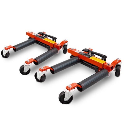 Wózek rolka pod koła z podnośnikiem hydraulicznym 2szt. czerwony Wózek rolka pod koła z podnośnikiem hydraulicznym 2szt. czerwony