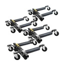 Wózek rolka pod koła z podnośnikiem hydraulicznym 4szt. czarny