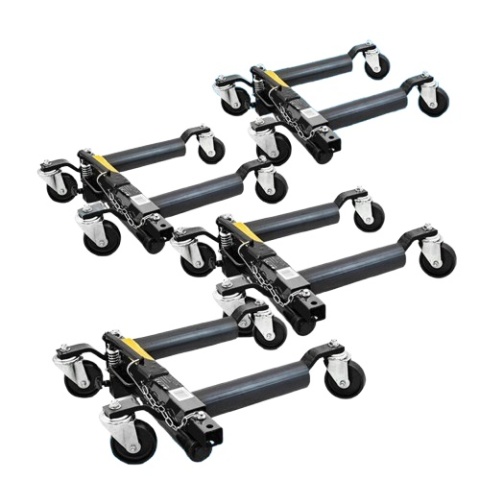 Wózek rolka pod koła z podnośnikiem hydraulicznym 4szt. czarny Wózek rolka pod koła z podnośnikiem hydraulicznym 4szt. czarny
