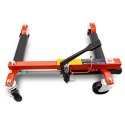 Wózek rolka pod koła z podnośnikiem hydraulicznym 4szt. czerwony