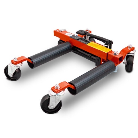 Wózek rolka pod koła z podnośnikiem hydraulicznym czerwony Wózek rolka pod koła z podnośnikiem hydraulicznym czerwony