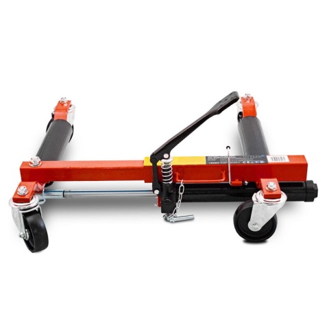 Wózek rolka pod koła z podnośnikiem hydraulicznym czerwony Wózek rolka pod koła z podnośnikiem hydraulicznym czerwony