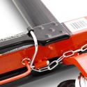 Wózek rolka pod koła z podnośnikiem hydraulicznym czerwony