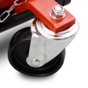 Wózek rolka pod koła z podnośnikiem hydraulicznym czerwony