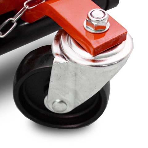Wózek rolka pod koła z podnośnikiem hydraulicznym czerwony Wózek rolka pod koła z podnośnikiem hydraulicznym czerwony