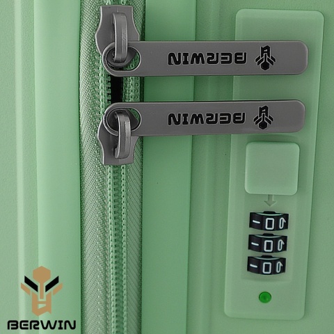 Zestaw 4 walizek BERWIN ABS – Miętowy / Mięta (XL, L, M + Kuferek)