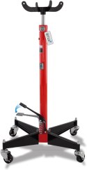 Hydrauliczny podnośnik do skrzyń biegów mobilny do 500kg czerwony