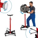 Hydrauliczny podnośnik do skrzyń biegów mobilny do 500kg czerwony