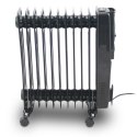 Mobilny grzejnik olejowy czarny 2500W 11 żeber