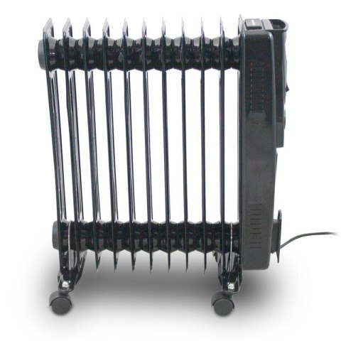 Mobilny grzejnik olejowy czarny 2500W 11 żeber