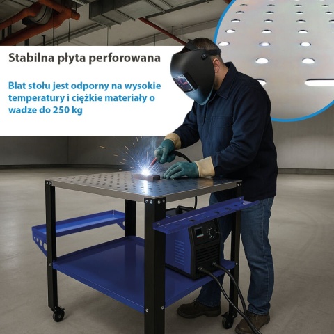 Mobilny stół spawalniczy warsztatowy roboczy