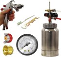 Pistolet natryskowy do malowania ze zbiornikiem ciśnieniowym 2L