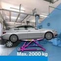 Podnośnik warsztatowy uchylny wahadłowy mobilny 2000 kg