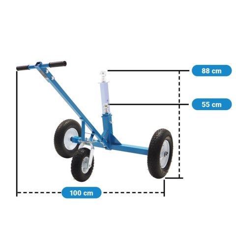 Pomoc manewrowa do przyczepki z kołem podporowym do 453kg zaczep kulowy 50mm